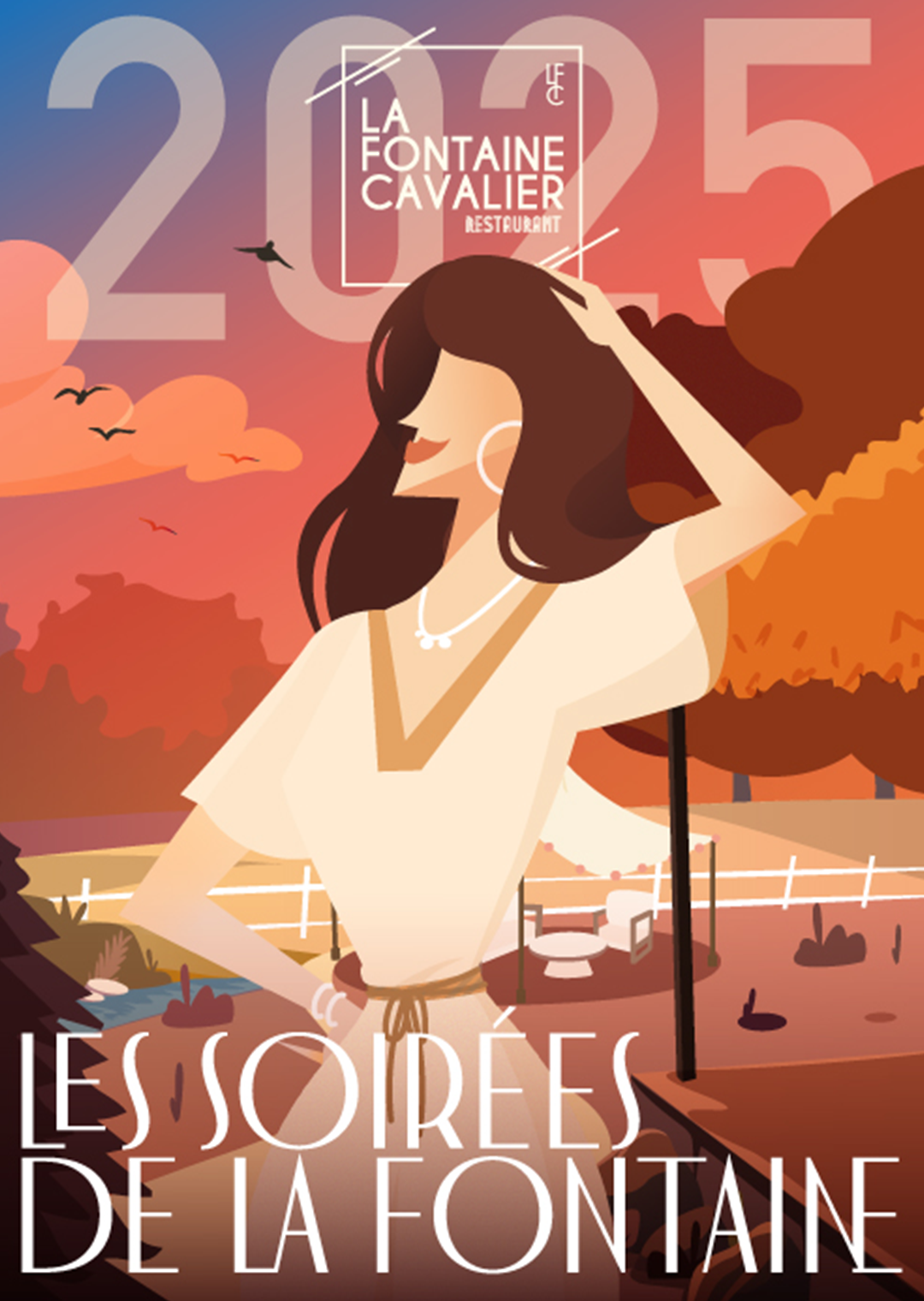 Affiche 2025 Les Soirées de la Fontaine Cavalier