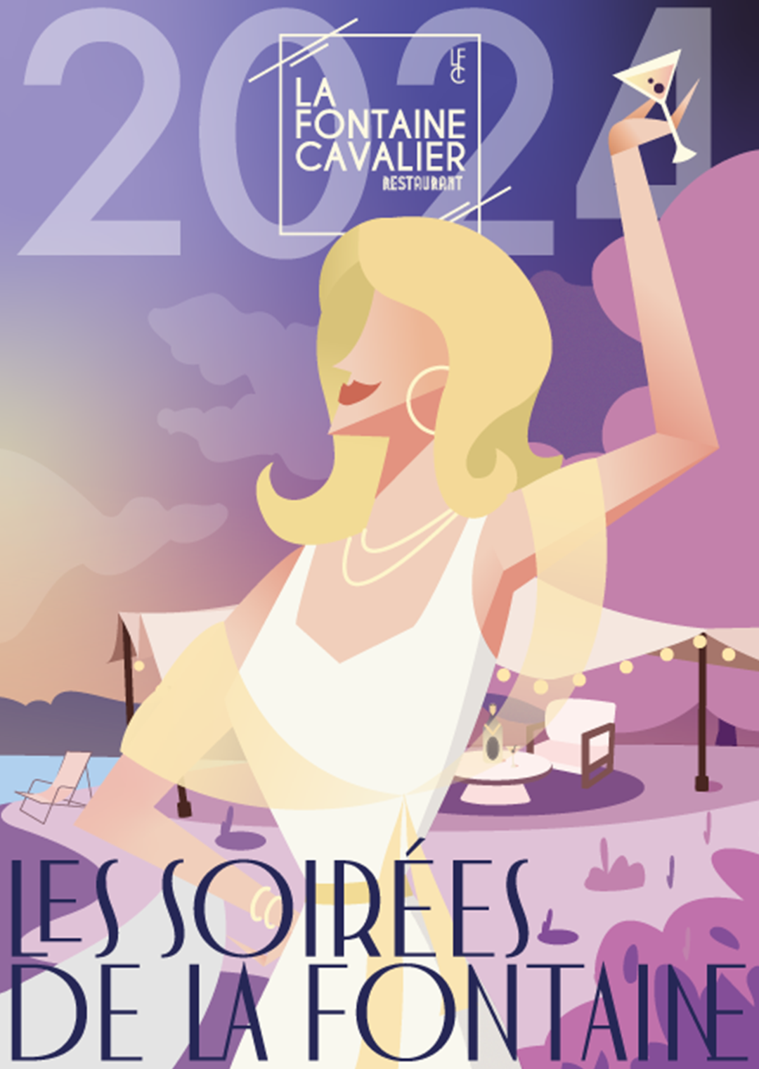 Affiche 2024 Les Soirées de la Fontaine Cavalier