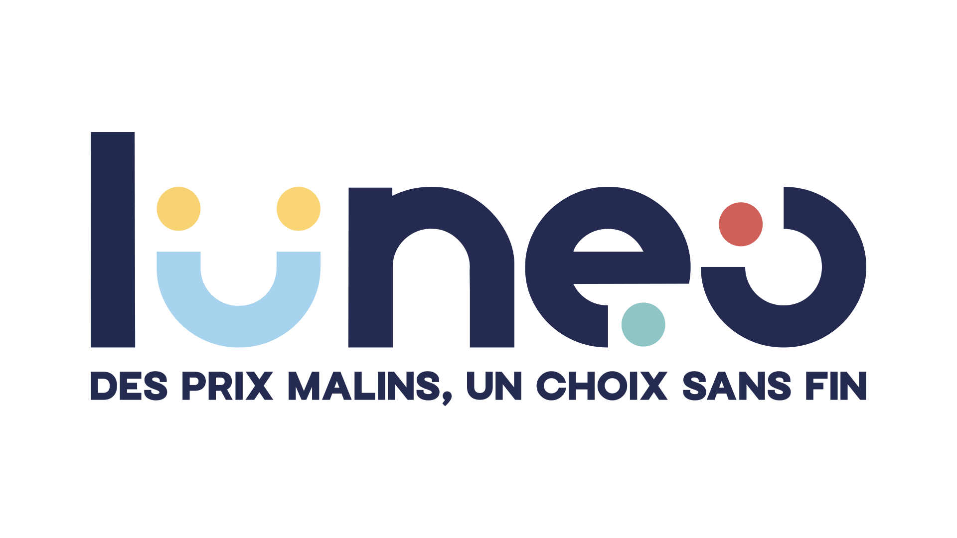 Logo Lunéo Opticiens, création d’identité visuelle par l’agence MYCOM à Nevers.