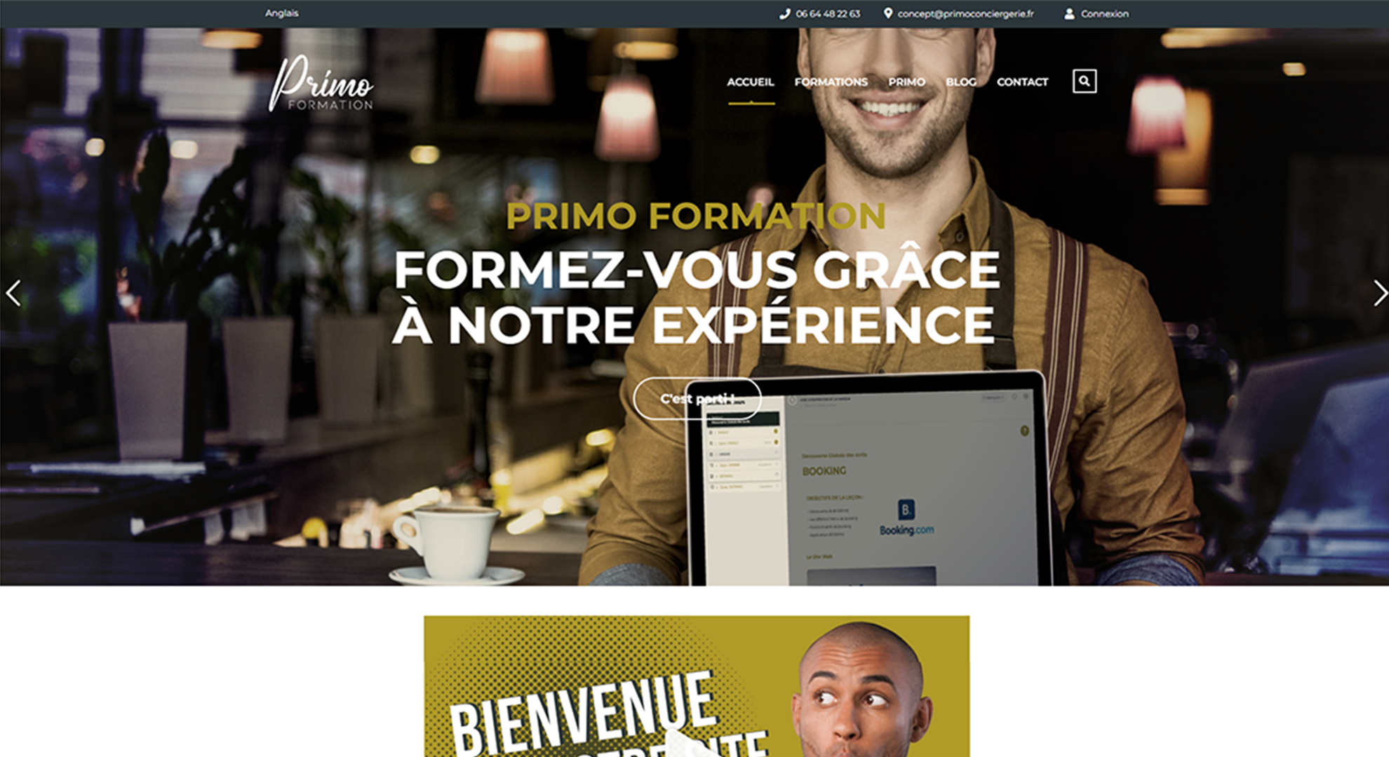 Plateforme e-learning Primo Formation – Formation des franchisés Primo Conciergerie